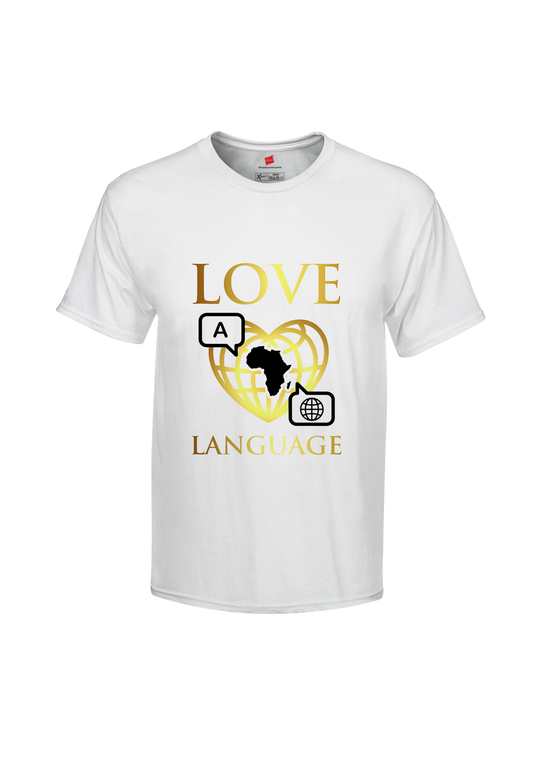 LL Mens white t shirt logo with words